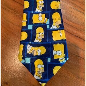 Homer & Bart Simpson polyester men’s tie